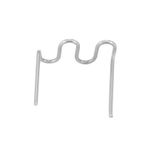 Ön Kesim Zımbaları, S Stili V Stili 100 Adet Tampon Tamir Zımbaları, Araba Çatlak Alanları Için Zımba Onarım Aracı (Dolambaçlı dalga tipi 0.8mm 100PCS)