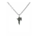 On Maiden Figürlü Unisex Metal Kolye – 60 Cm Zincirli Heavy Metal Efsanesi Takı