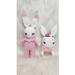 On Marifet Amigurumi Organik Örgü Oyuncak Çıngırak ve Tavşan Set