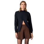 On Minimalist Oversize Uzun Kol Kazak, L, 26Kon65343, Siyah, Kadın