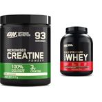 ON Optimum Nutrition Seti | Kreatin Aromasız 317g 93 Servis x1 + 100% Whey Gold Standard Double Çikolata Aromalı, 2.26kg, 73 Servis x1