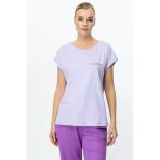 On Oversize Kısa Kol Minimalist Kadın Bluz - Rahat Ve Şık