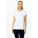 On Oversize Kısa Kol Minimalist Kadın Bluz - Rahat Ve Şık
