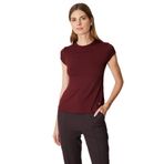 ON Sıfır Yaka Ay Kol Basic Bluz, S, 26K.ON.BLZ.61302.01, BORDO, Kadın