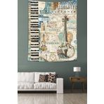 on the clouds Ekart Çello Keman Piyano Enstrümanlar Tasarım Leke Tutmaz Kumaş Duvar Örtüsü Duvar Halısı Tapestry