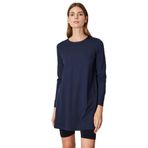 ON Uzun Kollu Basic Tunik, L, 26K.ON.TNK.61421.01, LACIVERT, Kadın