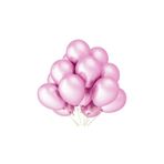 Onay Store 15 Adet Metalik Pembe Balon - Doğum Günü Konsepti - Parti Malzemeleri - Bride To Be Malzemeleri