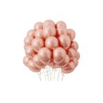 Onay Store 30 Adet Metalik Rose Balon - Doğum Günü Konsepti - Parti Malzemeleri - Bride To Be Malzemeleri