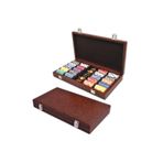 Onay Store Deri Çantalı Lüks Poker Çipi 300'lük - Poker Seti - Poker Fişi - Poker Çipi - Poker Kağıdı-oyun Seti