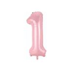Onay Store Folyo Balon 1 Rakamı Helyum Balon 76 Cm Pembe Renk - 1 Yaş Balonu -doğum Günü Parti Seti Malzemeleri