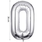 Onay Store Folyo Balon O Harfi Helyum Balon 36 Cm Gümüş Renk - O Harf Balon - Harf Folyo Balon - O Harfli Balon