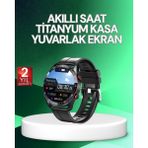 Onba Akıllı Saat Titanyum Kasa Yuvarlak Ekran Alarm Uyku ve Sağlık Takibi Titreşimli - OB6234-2946 - Çok Renkli