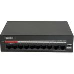 ÖNÇ - PRİME Hılook NS-0110MP-60, 8 Port, Megabit, Poe 60W, 2 Port Megabit Uplink, Yönetilemez, Masaüstü Switch