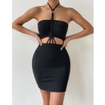 Önden Büzgülü Mini Elbise