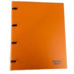 Önder 122-18 Rainbow Colors 4 Halkalı PVC Turuncu Klasör
