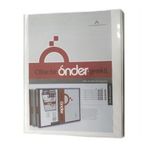 Önder 2013-3 A4 3 cm 4 Halka Siyah Firma Klasörü