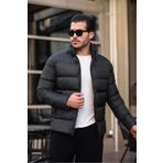 ÖNDER MODA Erkek Siyah Su Ve Rüzgar Geçirmez Kışlık Şişme Mont & Kaban & Parka - 105