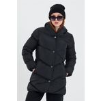 ÖNDER MODA Kadın Siyah Su Ve Rüzgar Geçirmez Kapişonlu Kışlık Şişme Mont & Kaban & Parka - 03