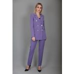 ÖNDER ÖZSOY Blazer Ceket & Boru Paça Pantolon Takım-lila