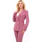 Önder Özsoy Erkek Yaka Düğme Detaylı Ceket-Rose - 44