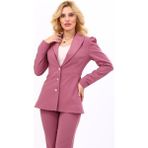 Önder Özsoy Erkek Yaka Kolu Büzgülü Ceket-Rose - 40