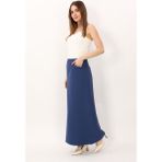 Önder Özsoy Kemerli Kare Cepli Çan Etek-Indigo - İndigo - 44