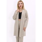 Önder Özsoy Şal Yaka Uzun Ceket-Bambu - 34
