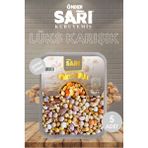 Önder Sarı Kuruyemiş Lüks Karışık Kuruyemiş 110 gr x 5 Adet Şeffaf Tabak