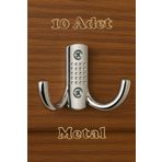onderhomestore Noktalı Portmanto Vestiyer Duvar Dolap Elbise Askısı Krom Metal Kapı Askılığı Askılık (10 Adet)