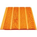 Ondumit Düz Koyu Meşe Plastik Pvc Duvar Tavan Lambiri / 30 Adet 20CM x 2,5 Metre - 15 Metrekare