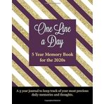 One Line a Day 5 Year Memory Book for the 2020s: A 5 year journal to keep track of your most precious daily memories and thoughts (8.5" x 11" Geometric) (One Line a Day 2020s, Band 6)