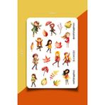 One Little Happiness Autumn Girl Temalı Sticker Seti | Bullet Journal Sticker | Defter | Çıkartma | Scrapbook