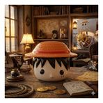 One Piece Monkey D. Luffy Hasır Şapka Kapaklı Seramik Kupa Bardak - Anime Koleksiyonu Özel Tasarım