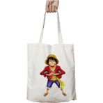 One Piece Monkey D Luffy Şapka Iki Taraf Kalıcı Yıkanabilir Okul Plaj Omuz Bez Çanta