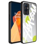 One Plus 9 Kılıf Aynalı Desenli Kamera Korumalı Parlak Zore Mirror Kapak-Yazı