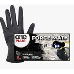 One Plus Force Mate Tırtıklı Nitril Pudrasız Eldiven Siyah 50 Adet