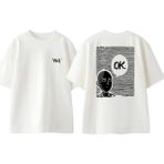 One Punch Man 11 Tasarım Sırt Baskılı Pamuk Beyaz Oversize T-Shirt