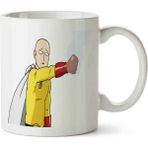 One Punch Man 222 Porselen Kupa Bardak - Beyaz - 199 ml
