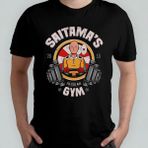 One Punch Man Gym Fitness Unisex %100 Pamuklu Bisiklet Yaka T-Shirt Model 8 - Siyah - XL