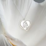 One Silver Gold 925 Ayar Gümüş Fotoğraf Baskılı Detaylı Kolye Özel Tasarım - 50 cm