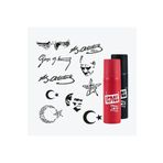 One Spray Tattoo Atatürk ve Cumhuriyet Dövme Şablon Seti - En Sevilenler + Siyah ve Kırmızı Sprey