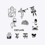 One Spray Tattoo City Pack Paris Dövme Şablon Seti