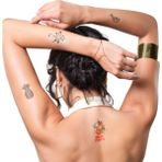 One Spray Tattoo Tanışma Paketi / Dövme Şablon Seti Ve Siyah Sprey (Mixpack)