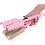 One Step Derin Wag Tipi Su Dalgası Saç Maşası 32 mm Seramik Kaplama - Pembe