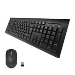 ONE-UP 2.4G Kablosuz Klavye ve Fare Combo - Ergonomik Tasarım, Sessiz Çalışma, Çoklu DPI, Çevre Dostu ABS Malzeme, Uzun Pil Ömrü, Mac, Windows, Dizüstü Bilgisayar için (Uzay Siyahı)