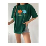 oneagılyazı GUMBALL TASARIM Baskılı Oversize T-shirt Tişört