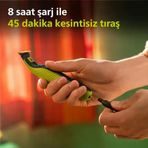 Oneblade Yüz Vücut Için Hibrit Tıraş Makinesi,Sakal Şekillendirici, Islak/Kuru Kullanım, 3 Kirli Sakal Tarağı, 1 Yedek Bıçak, Vücut Tarağı, Cilt Koruması, Çift Taraflı Bıçak, Qp2824/10