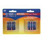 Onecell Ultra Premium Alkalin 8'li AAA Pil