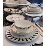 Onedekor 24 Parça Piyano Black Porselen Yemek Takımı