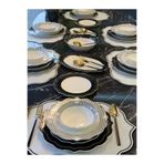 Onedekor 24 Parça Porselen Black Royal Porselen Yemek Takımı